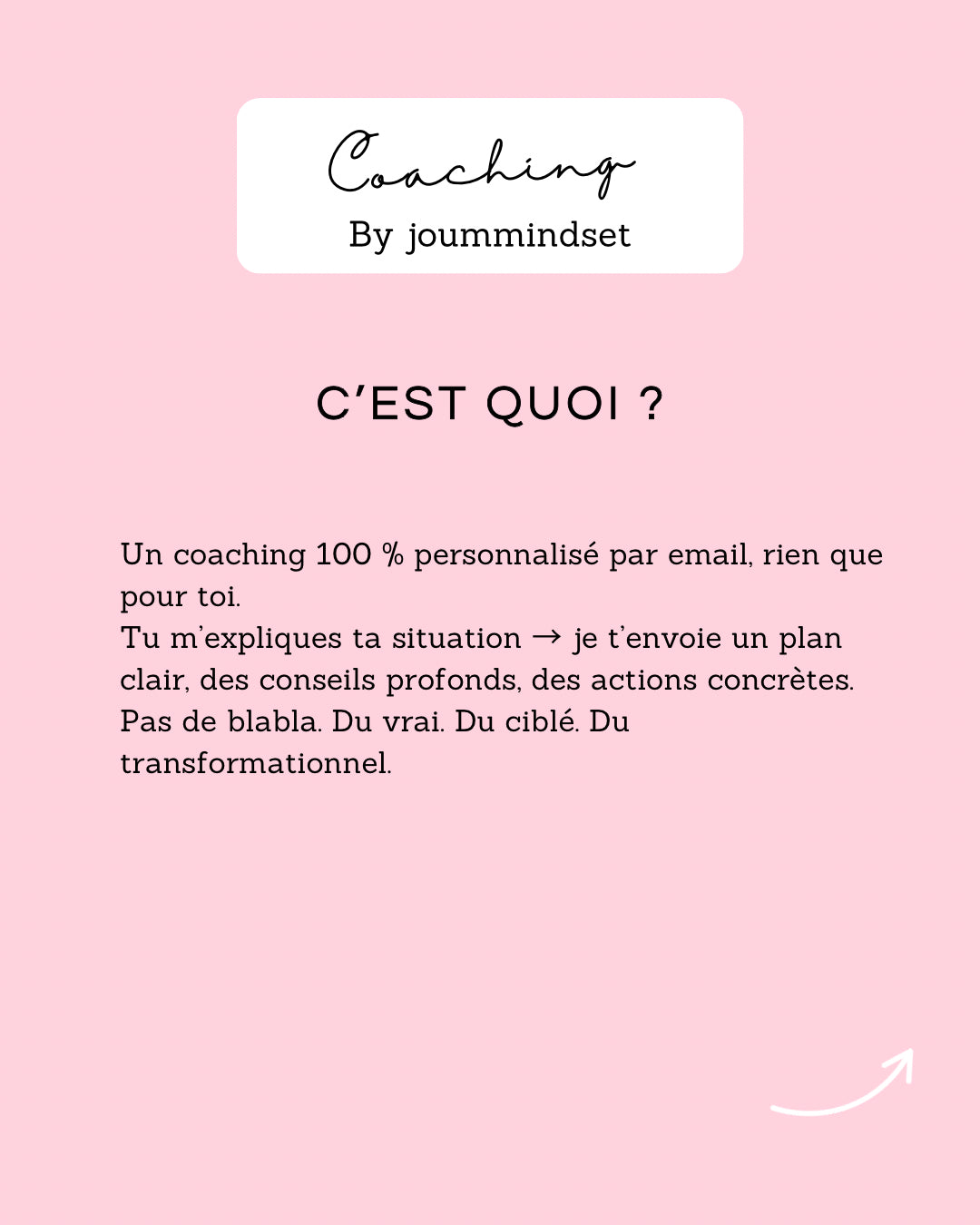 Coaching 100% Personnalisé