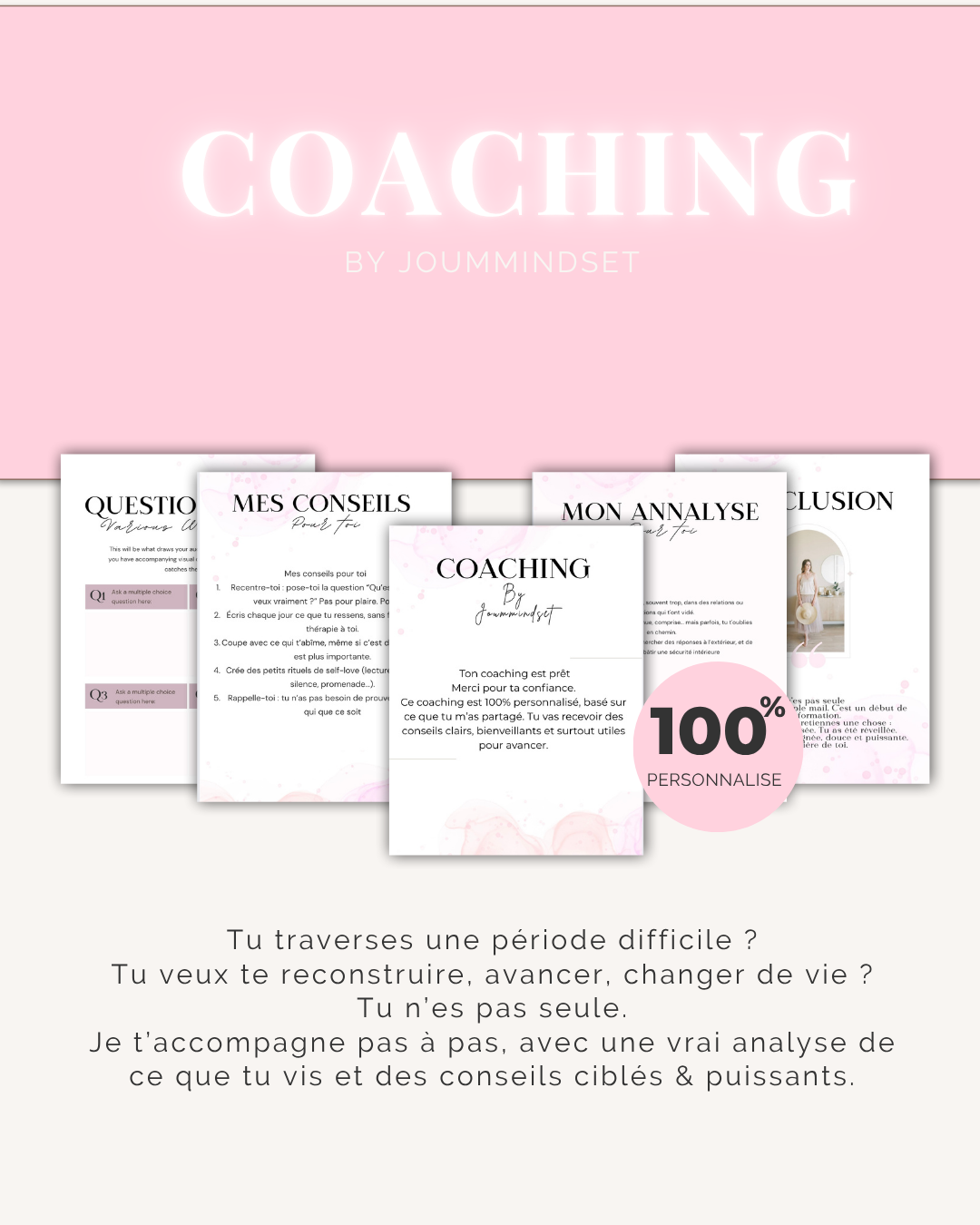 Coaching 100% Personnalisé