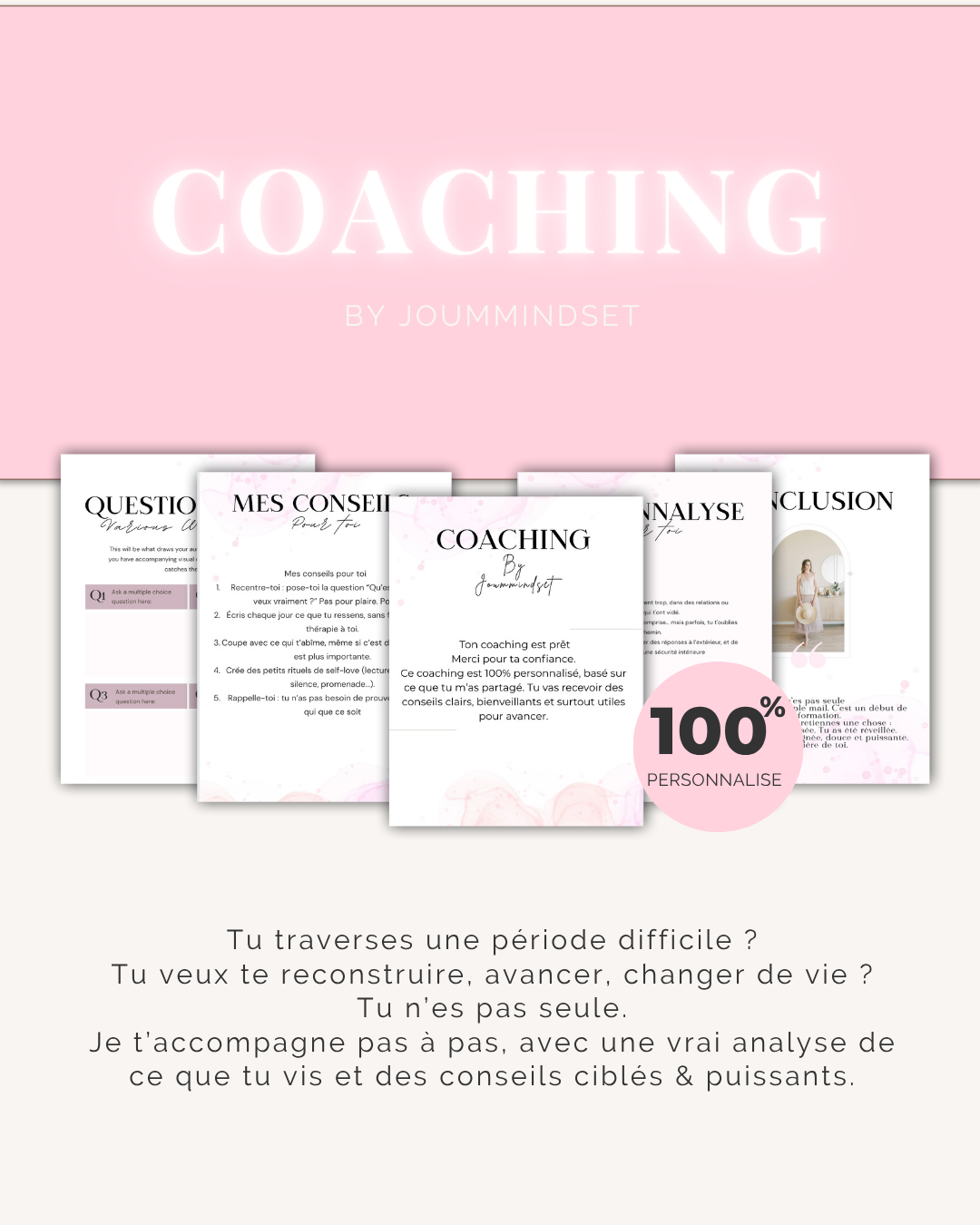 Coaching 100% Personnalisé